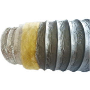 isolierter Lüftungsschlauch 150 mm Durchmesser 10 m lang