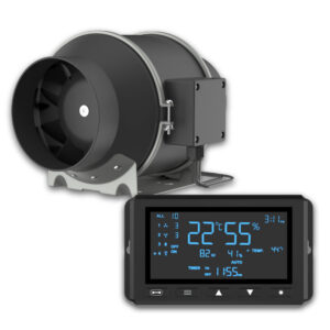 Grow Lüfter, EC Lüfter 100mm mit smart controller für Klimasteuerung per App